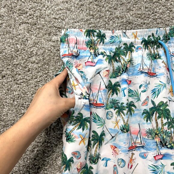 Caribbean Big Man 2XB Mesh Lined Swim Trunks Boats Beach Tropical Retail - Picture 2 of 8